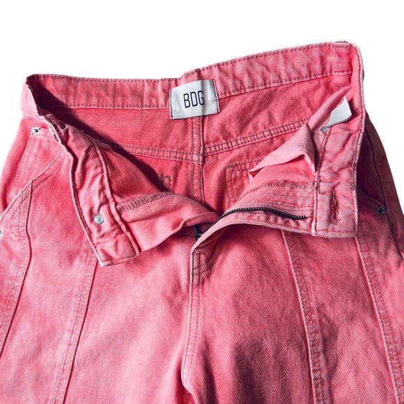 BDG Urban Outfitters High Rise Carpenter Jeans Pants Pink Denim 26 Womens - Picture 11 of 16